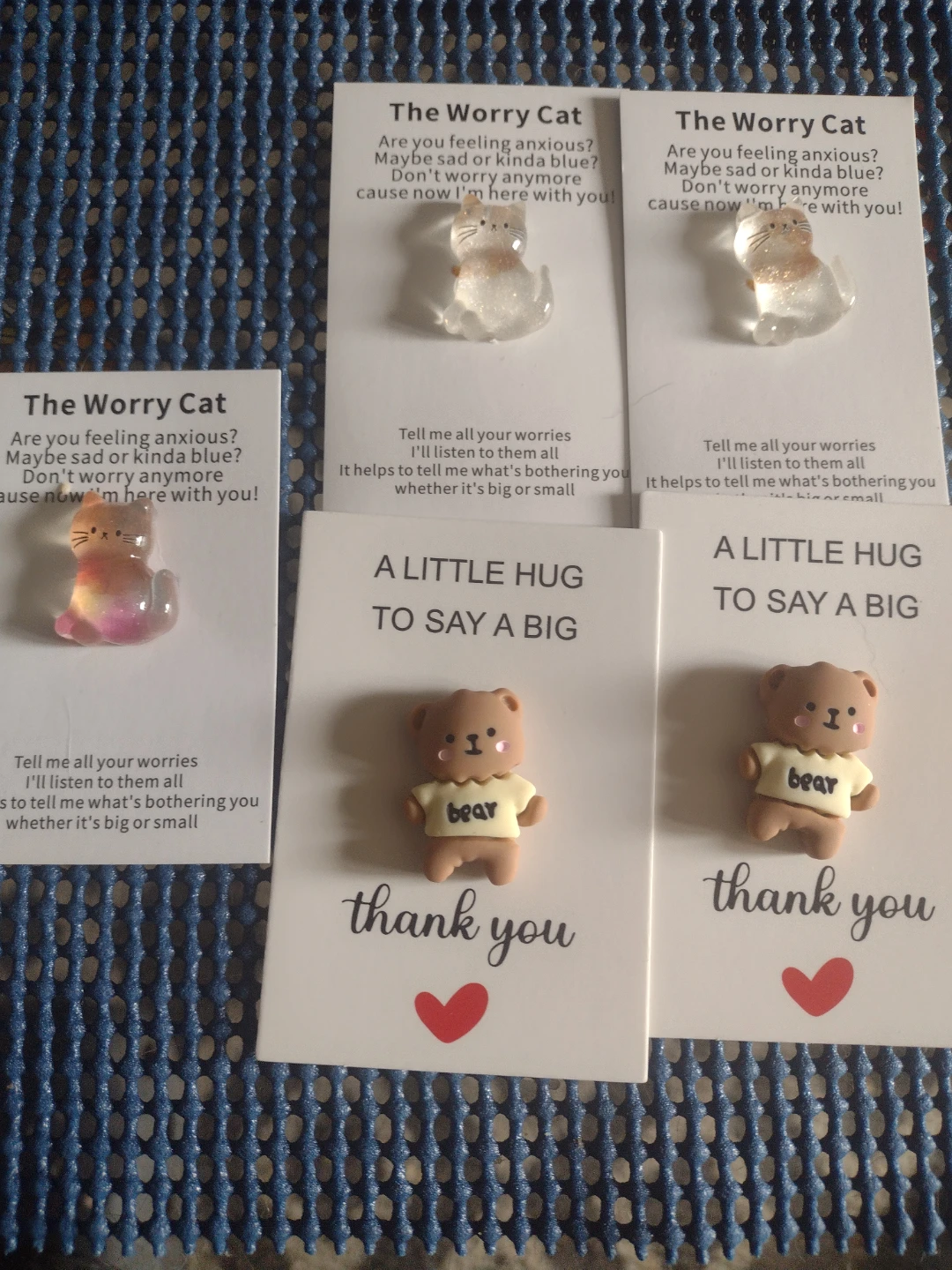 The Worry Cat & Little Hug Pins