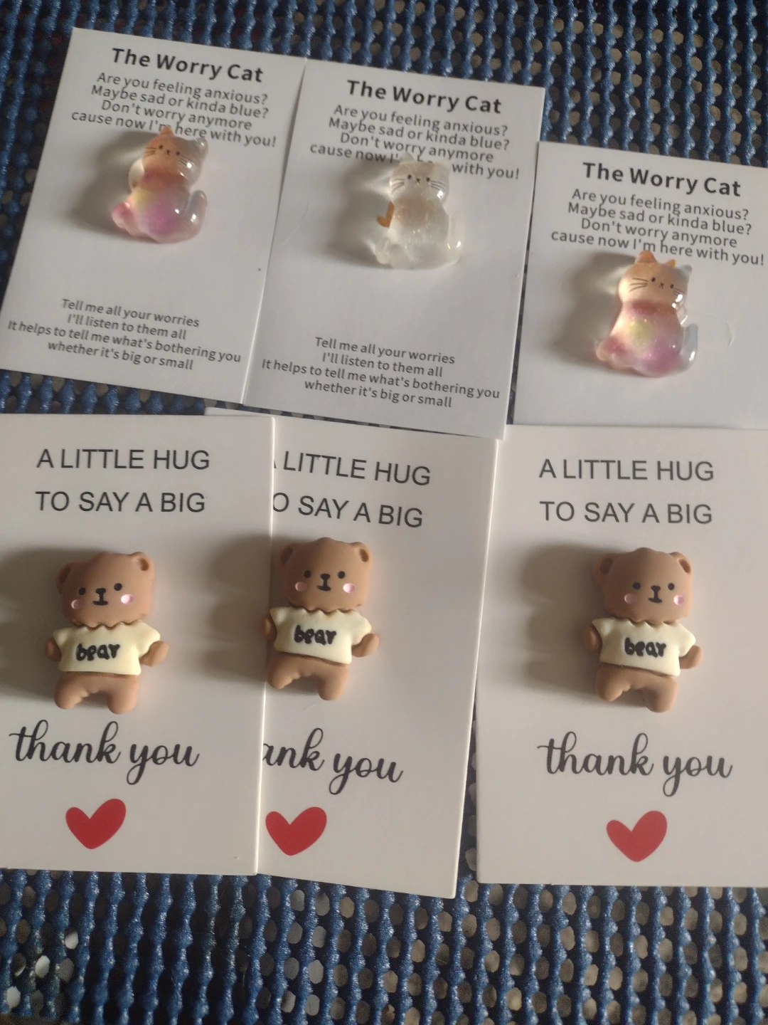 The Worry Cat & Little Hug Pins - photo 2