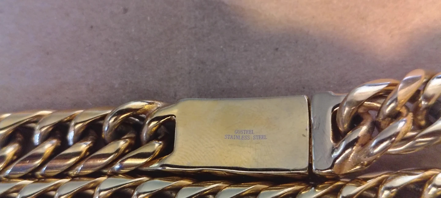 GOSTEEL Stainless Steel Curb Chain Bracelet - photo 4