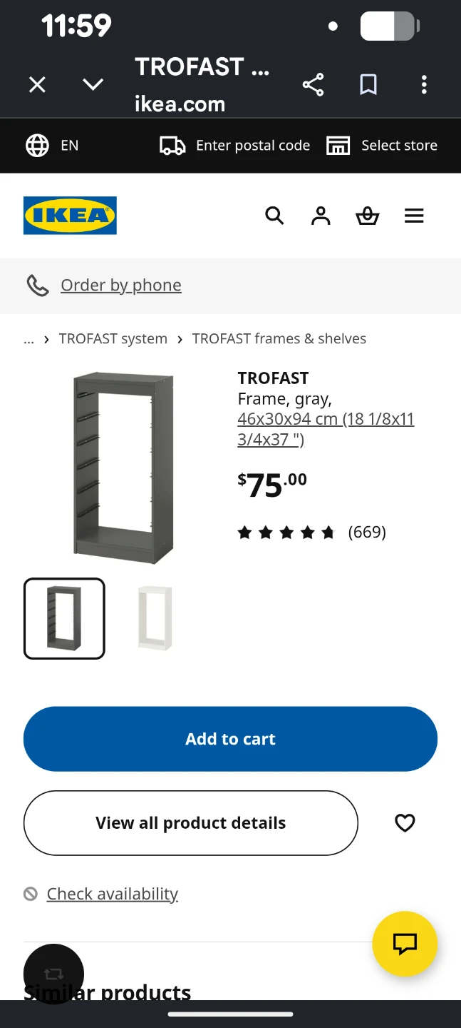 IKEA TROFAST Storage Frame with Bins - photo 2