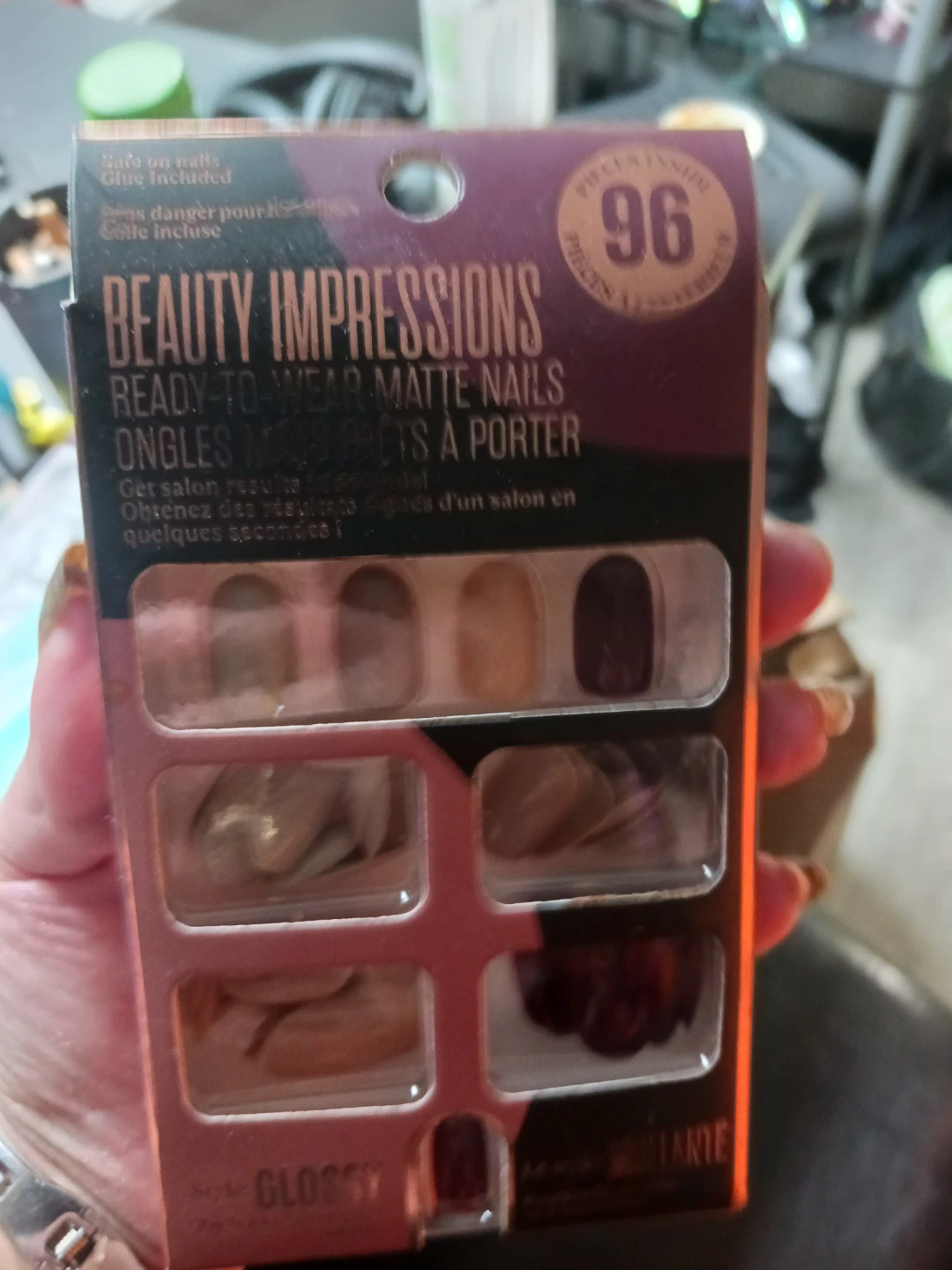 Beauty Impressions 96 Piece Ready-to-Wear Matte & Glossy Nails