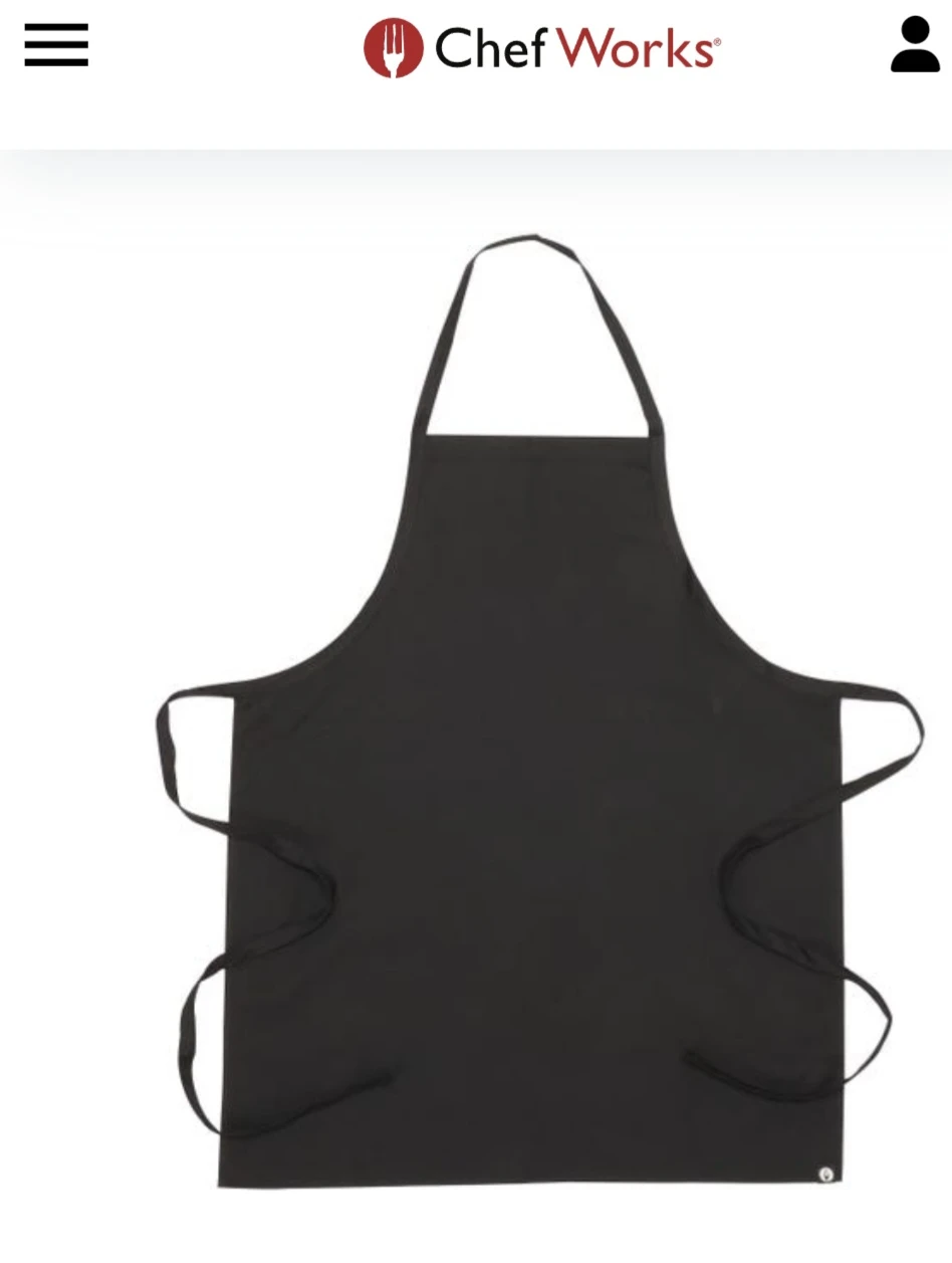 Kitchen Works Black Bib Apron - photo 3