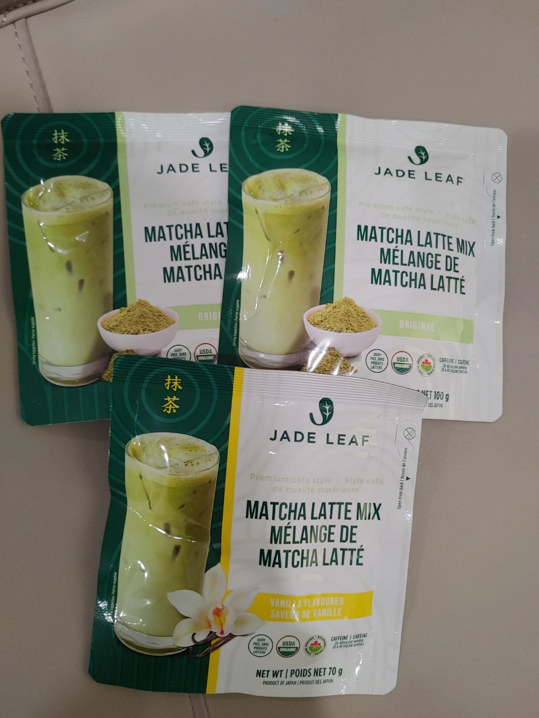 🧡 🇯🇵MADE IN JAPAN🇯🇵 THREE SEALED BAGS OF MATCHA LATTE MIX