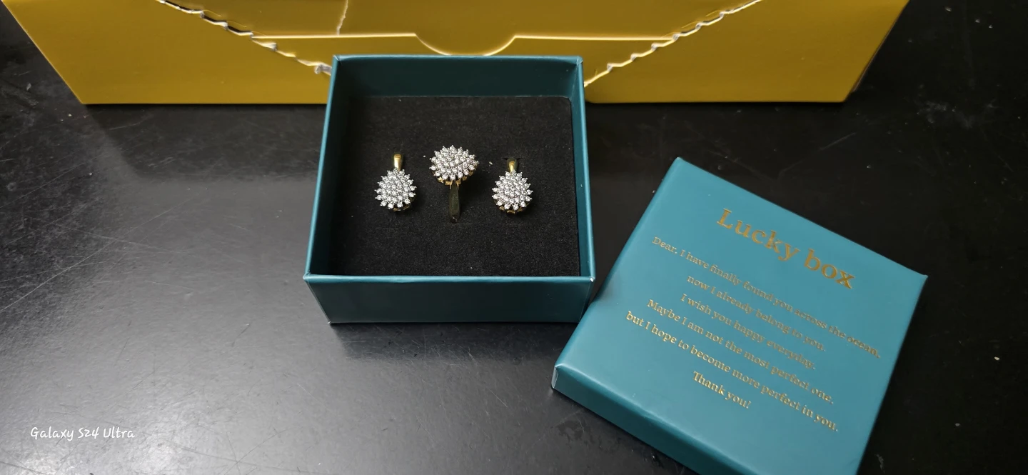 Jewellery Set with Ring and Earrings