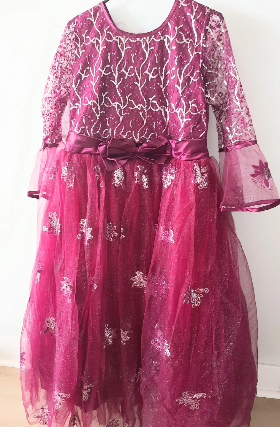 Girls Magenta Tulle Dress - photo 3