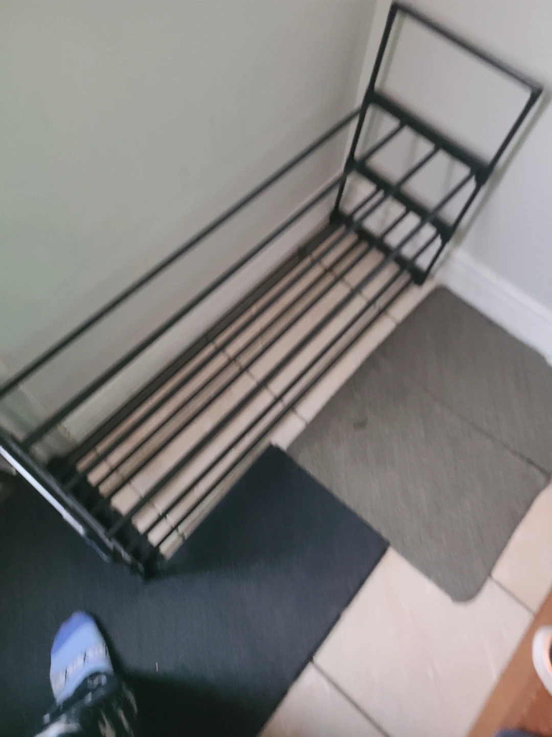 Black 4-Tier Metal Shoe Rack