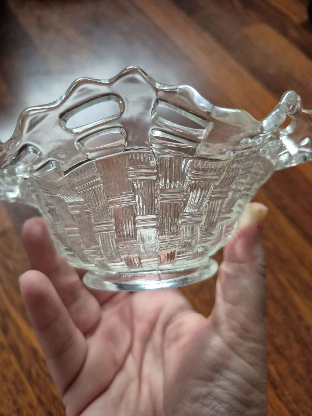 Glass Candy Dish with Ruffled Edge - photo 4
