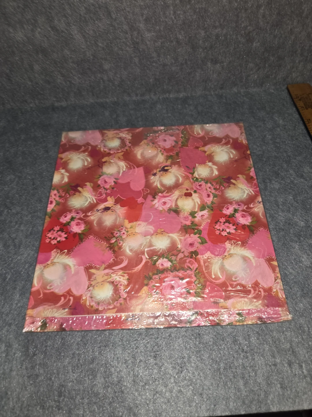 Hallmark Gift Wrap Valentines Day Theme 2 Sheets New In Bag - photo 3