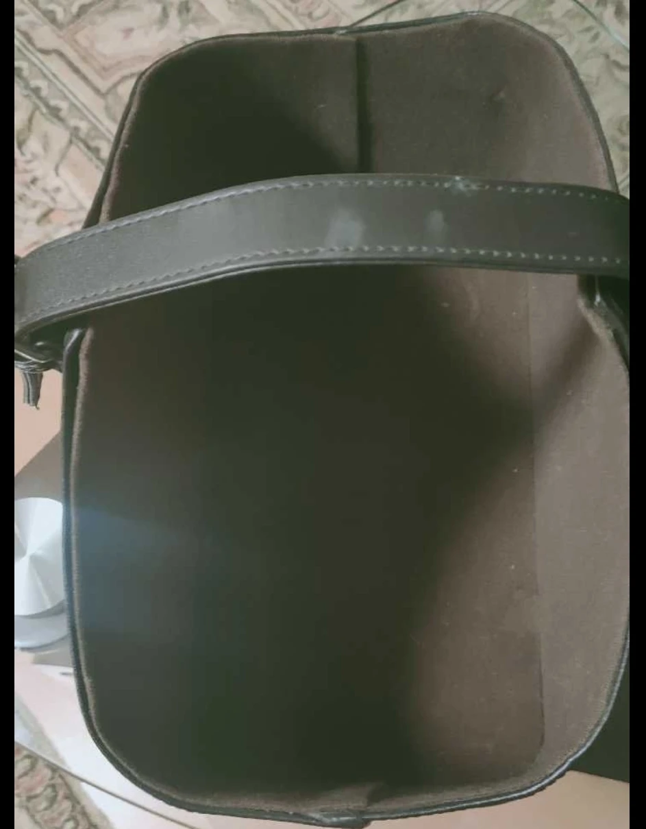 Dark Brown Quilted Magazine Holder Basket - photo 2