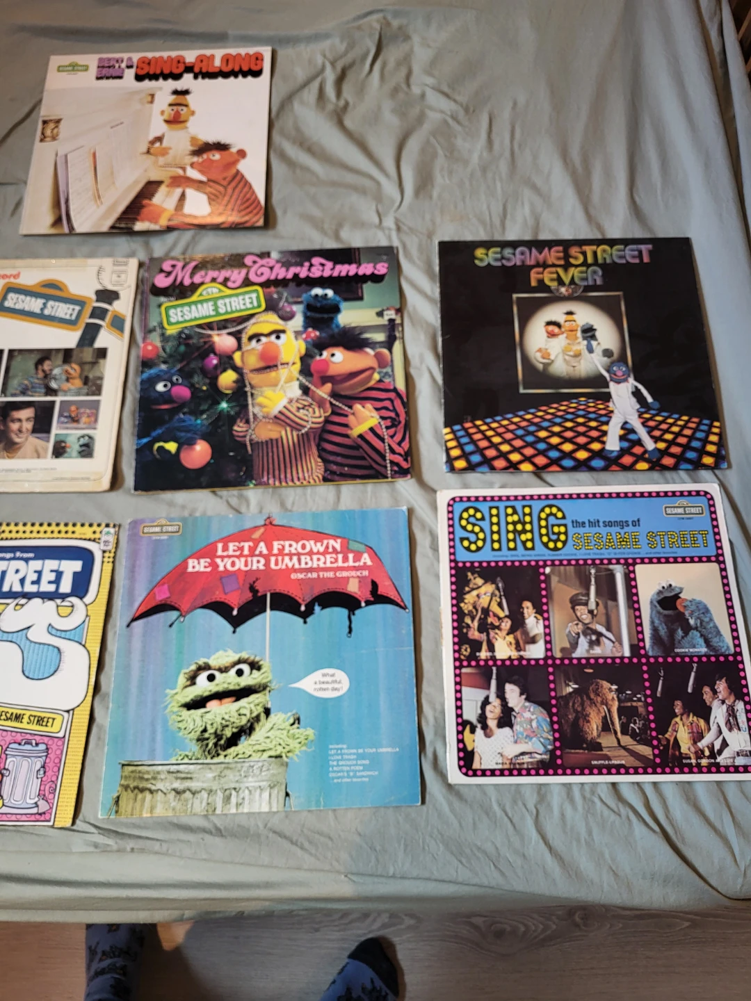 Sesame Street Vintage Vinyl Record Lot of 9 - photo 3
