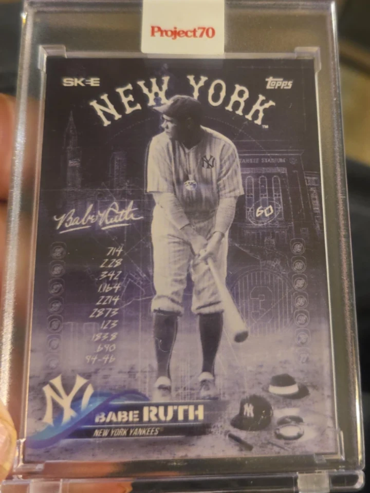 Topps Project70 Babe Ruth New York Yankees Baseball Card