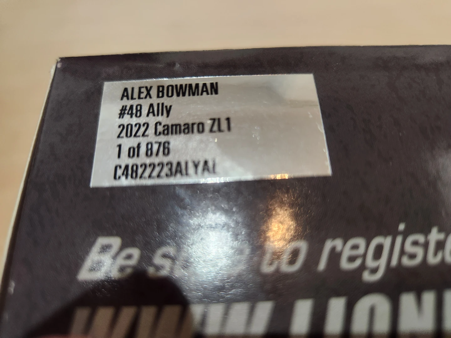 2022 Alex Bowman 1/24 #48 Ally Camaro ZL1 - photo 3