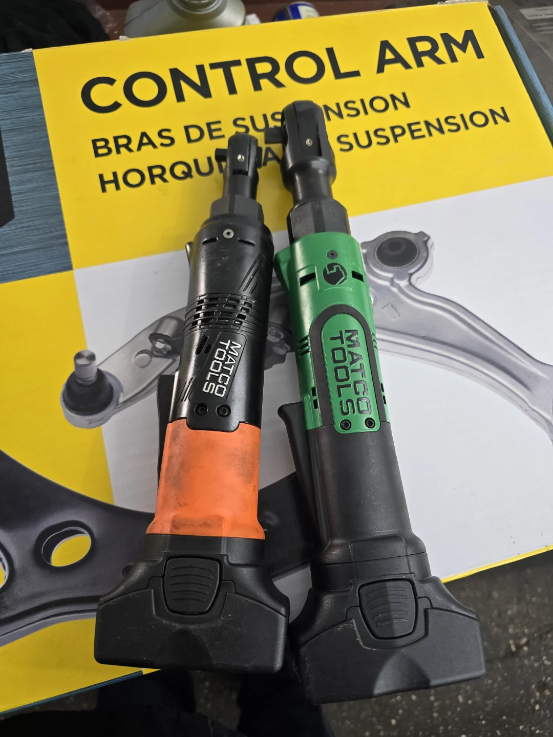 Matco Tools 3/8" Drive Ratchets (2) - Orange & Green
