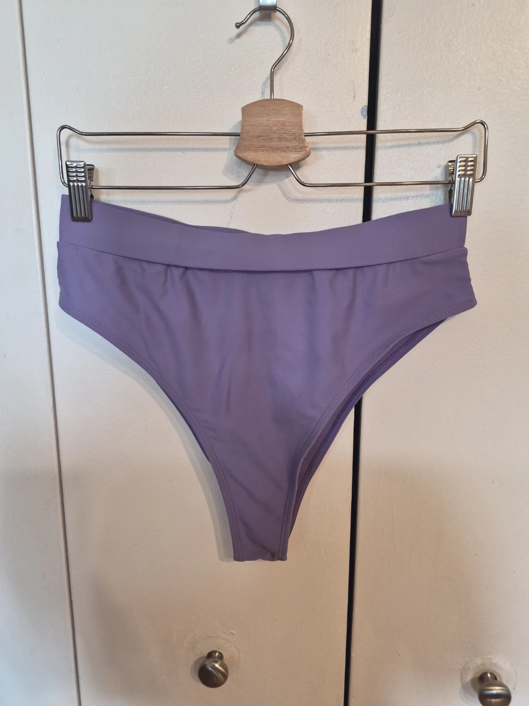 Lavender High-Waisted Bikini Bottoms
