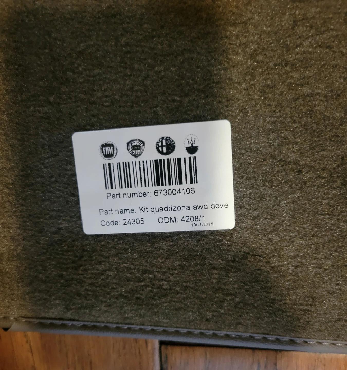 14-24 Maserati Quattroporte M156 SQ4 Floor Mats Set Brown OEM - photo 5