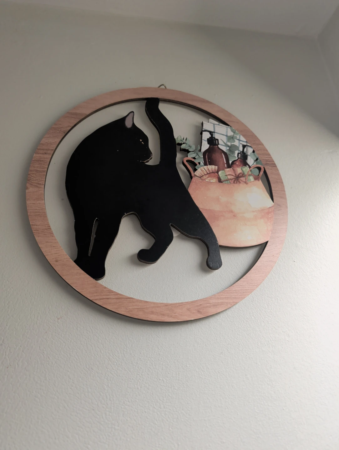 HPNIUB Funny Cat Bathroom Wall Decor Set - photo 2