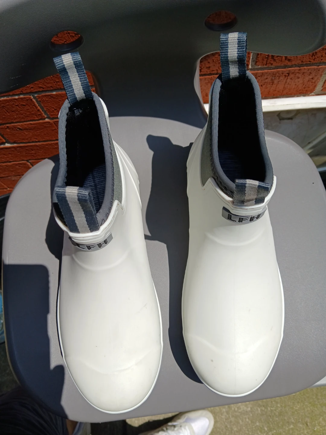 LFH White Waterproof Ankle Rain Boots women's 9.5 - photo 5