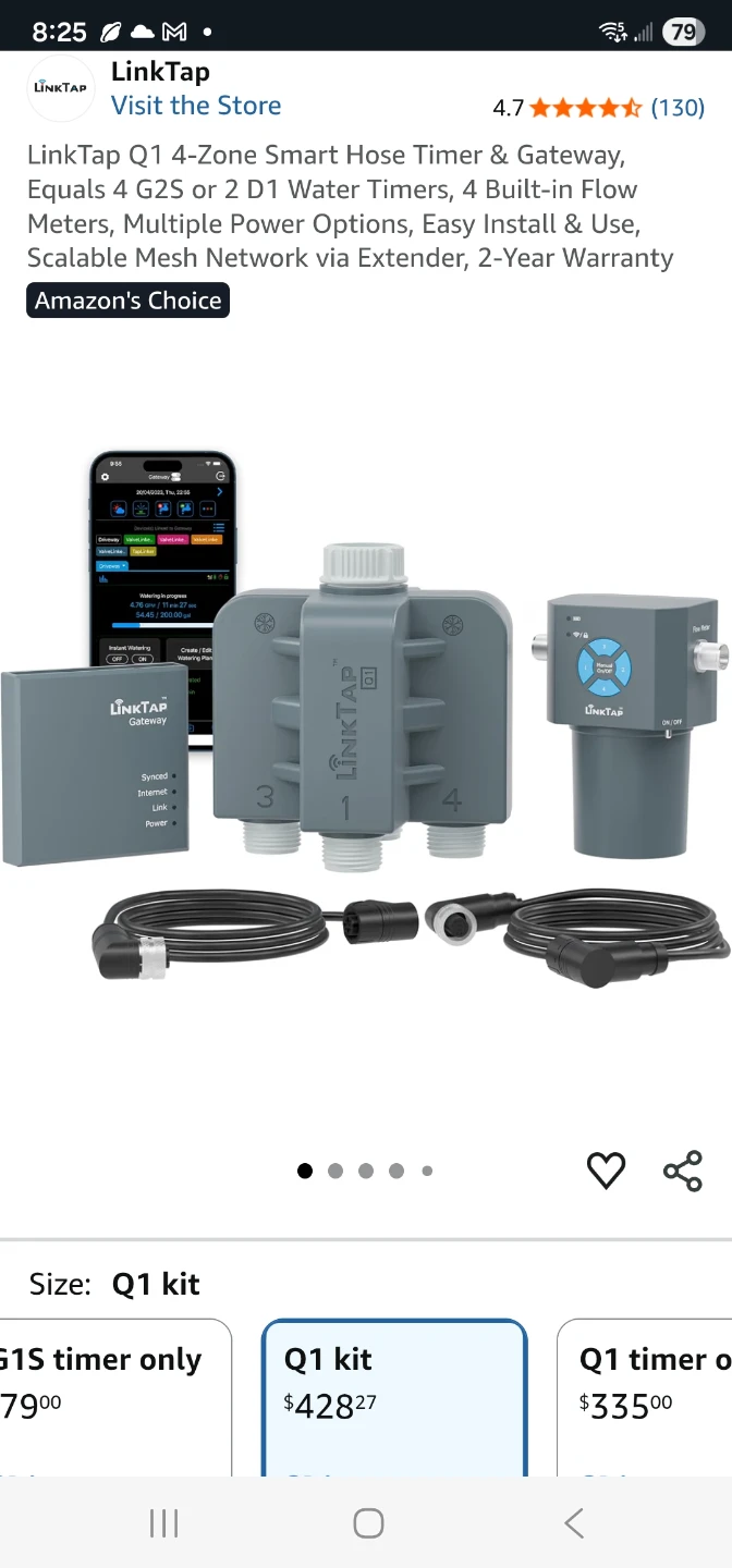 LinkTap Q1 4-Zone Smart Hose Timer & Gateway