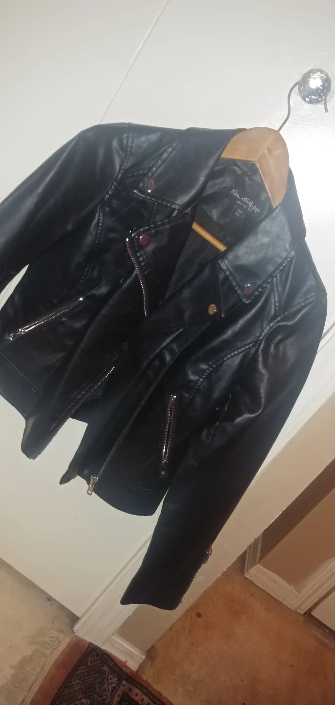 Black Faux Leather Jacket