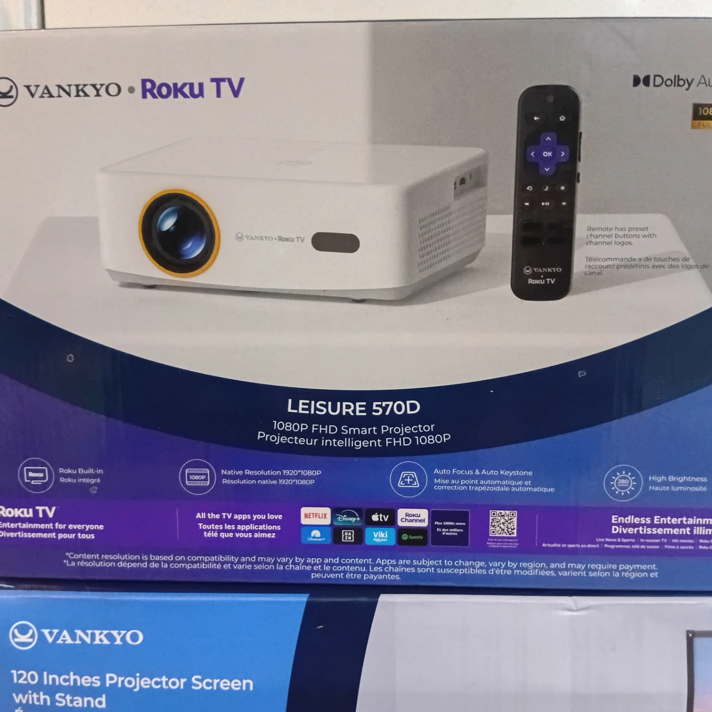 VANKYO LEISURE 570D 1080P FHD Smart Projector - photo 3