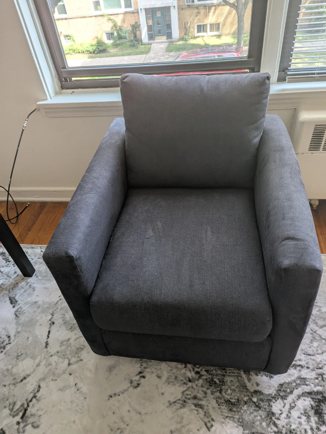Dark Gray Sofa and Armchair Set - photo 3