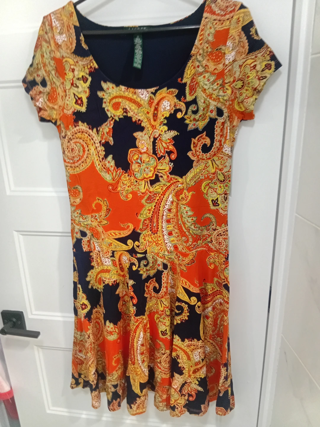 Robe style évasée à imprimé cachemire Lauren Ralph Lauren - photo 4