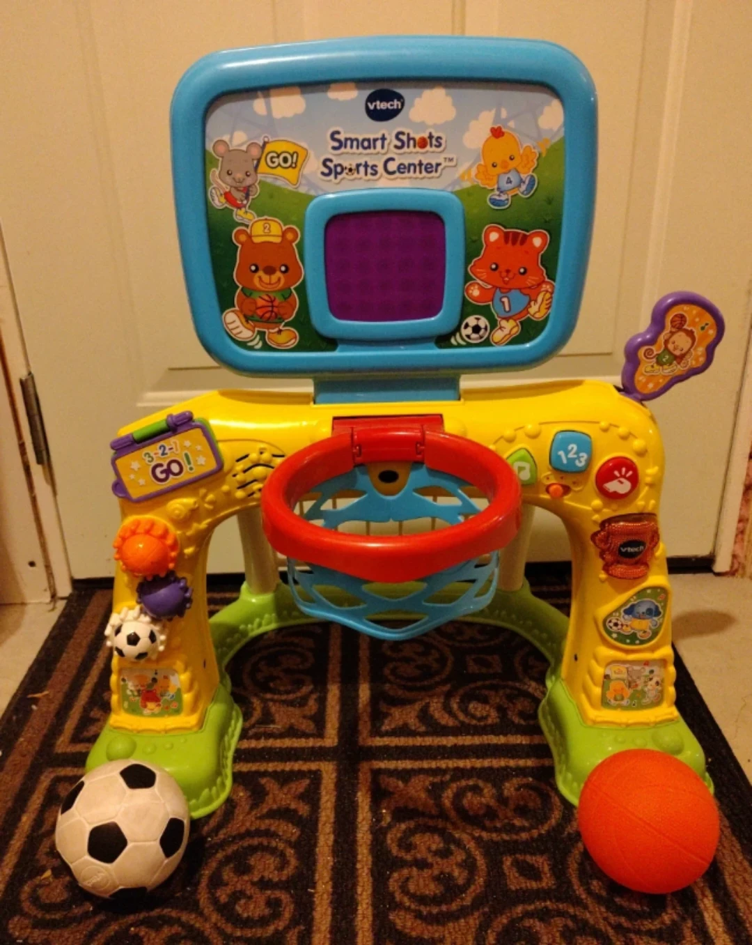 VTech Smart Shots Sports Center Basketball Hoop and Soccer Goal