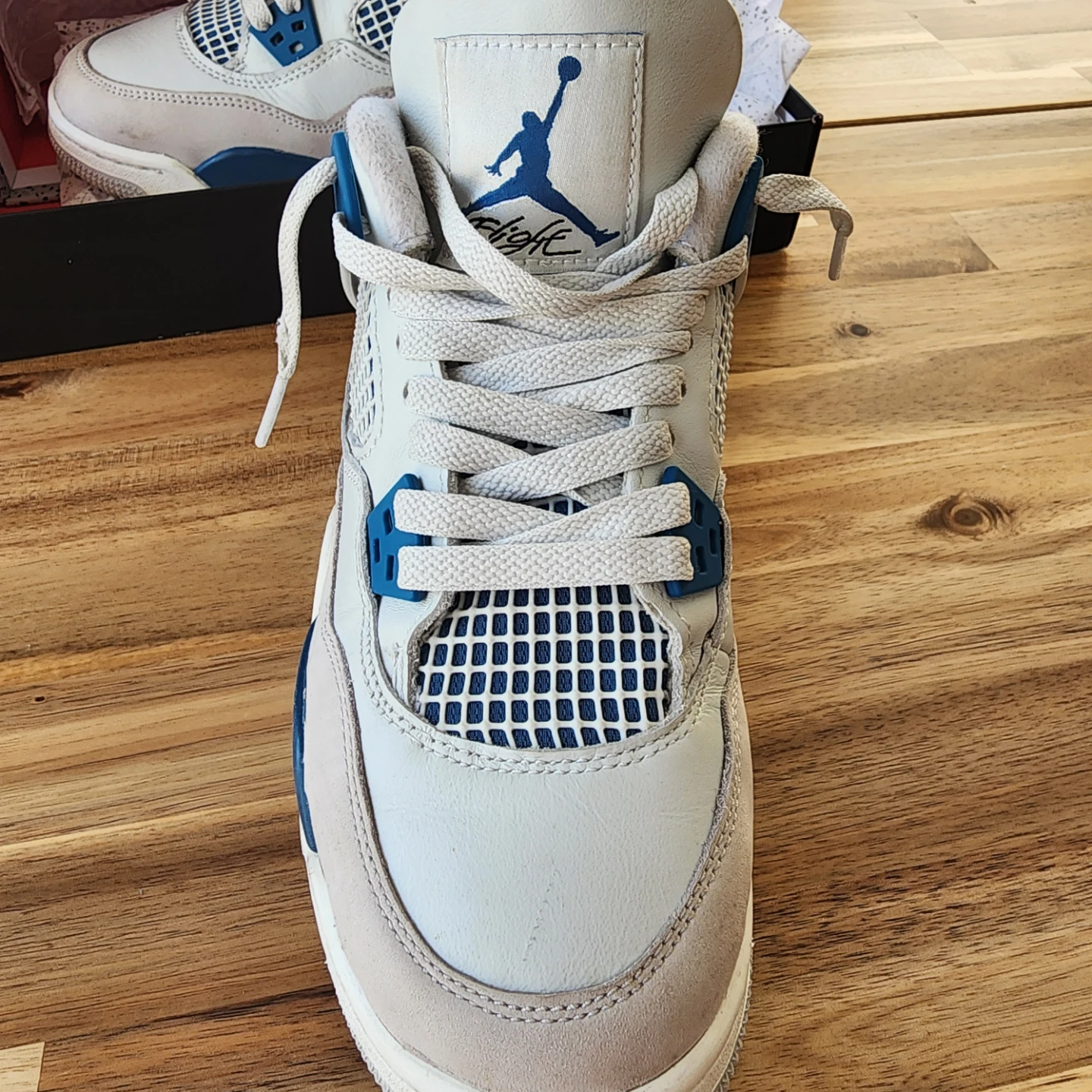 Nike Air Jordan 4 Retro ( military blue) - photo 3