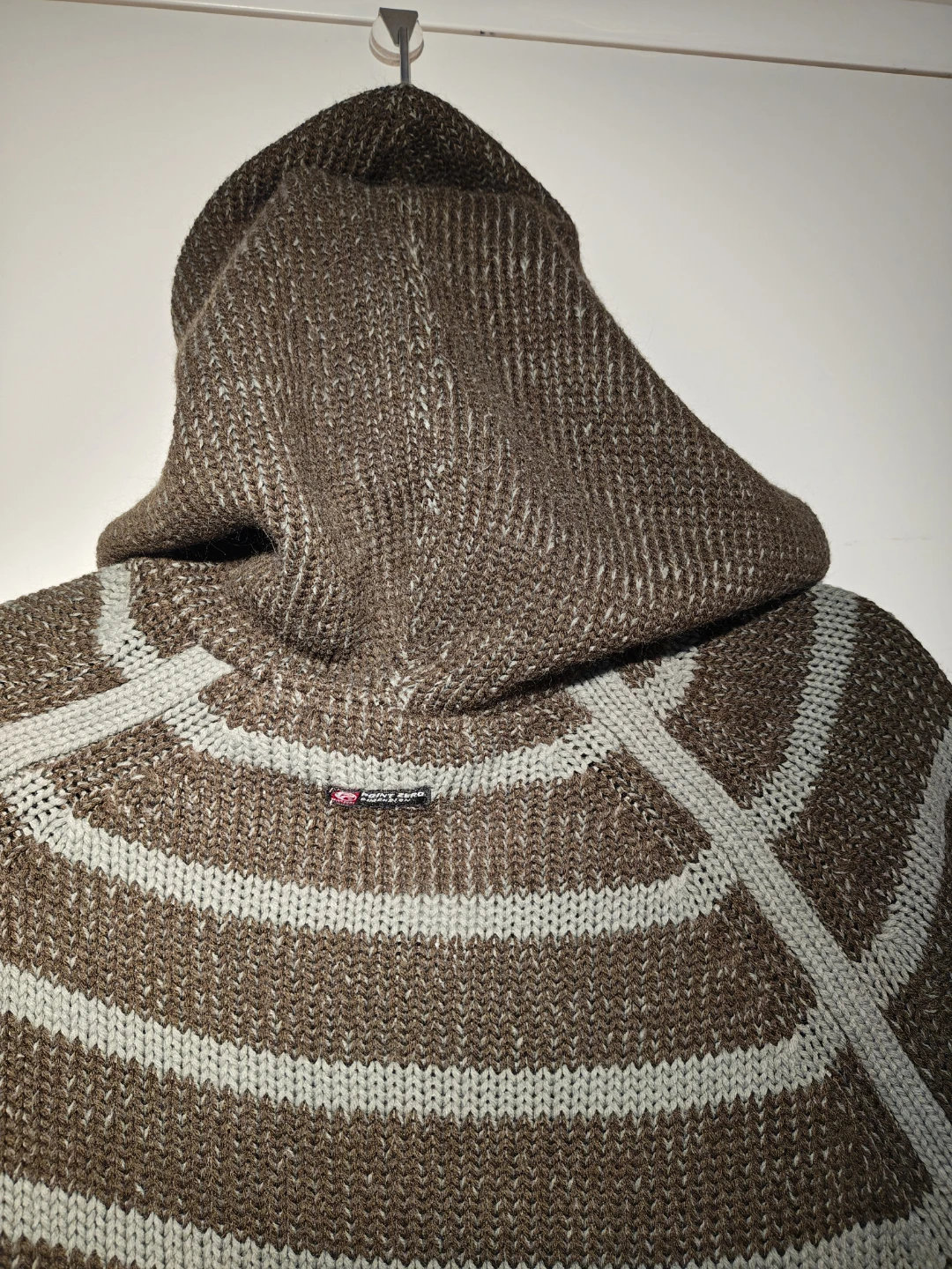 Point Zero Striped Knit Hoodie (Zip-up) w/pockets - photo 4