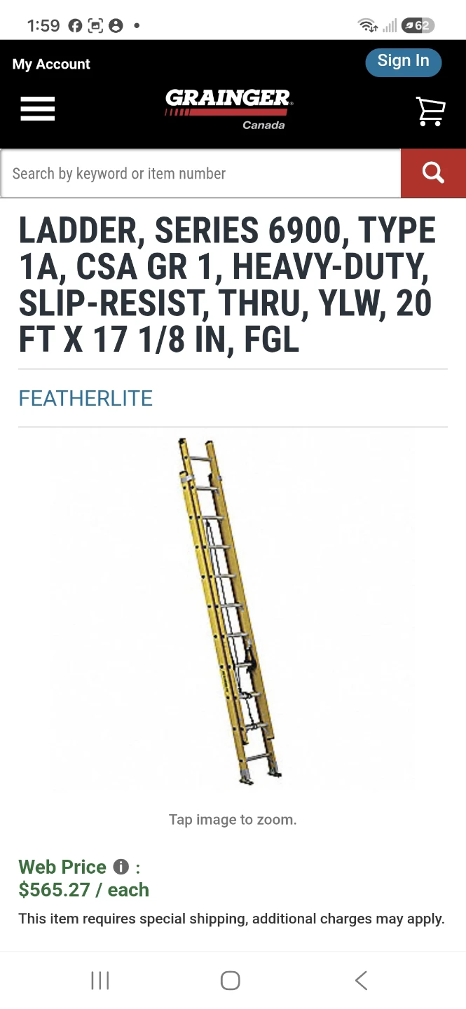 Featherlite Extension Ladder