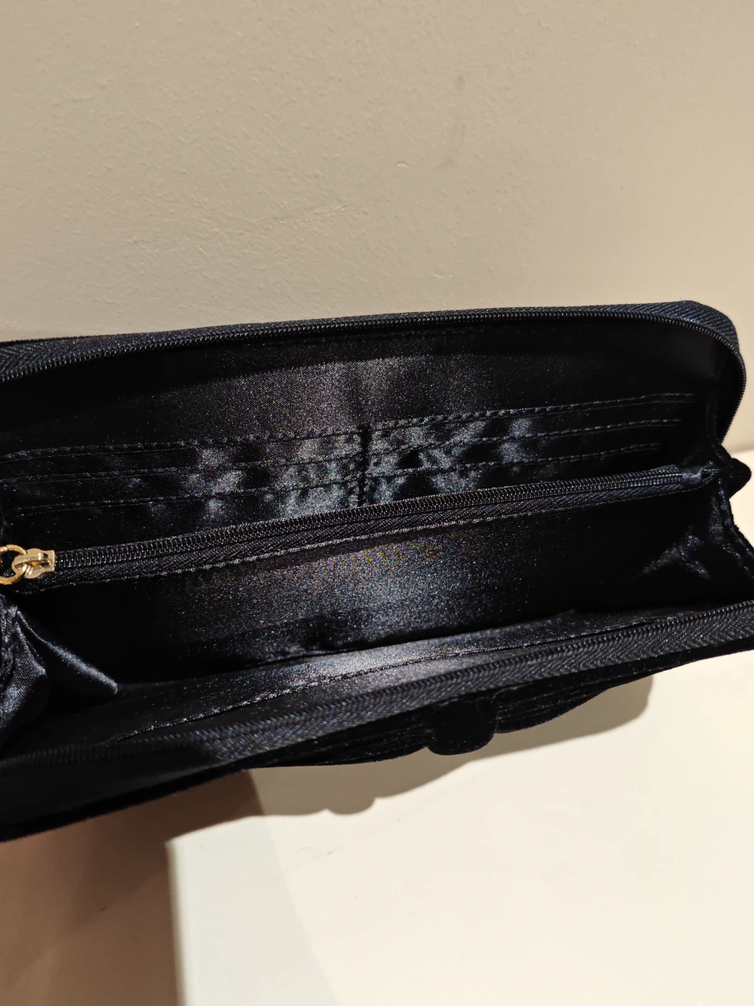 Giorgio Armani Black Velvet Clutch/Wallet - photo 4