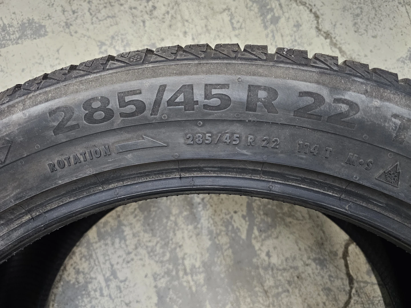 285/45 R22 CONTINENTAL WINTER TIRES - photo 2