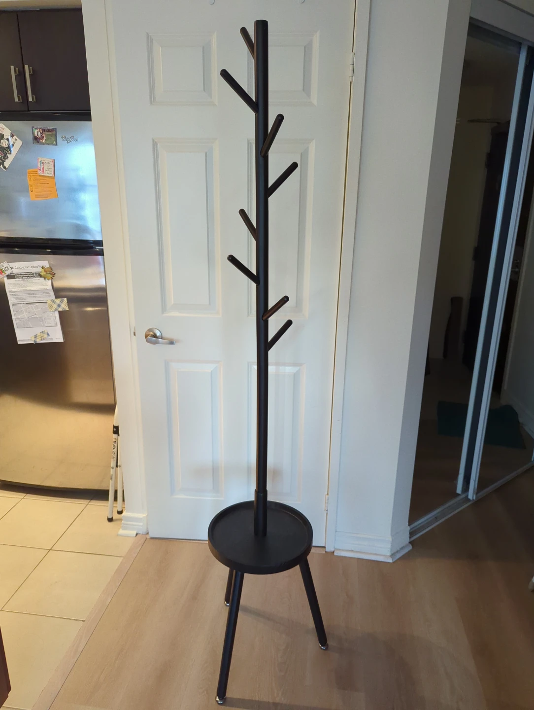 Black Hall Tree Coat Stand