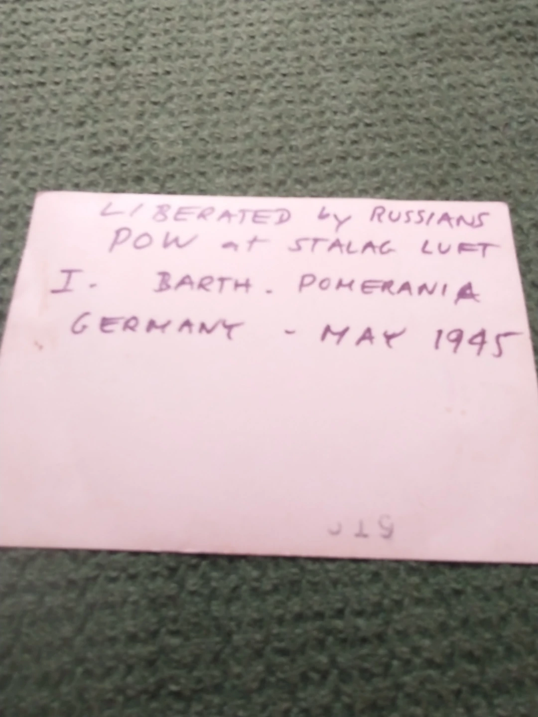 Photograph of a Liberated WWII POW - Stalag Luft Barth, May 1945 - photo 3