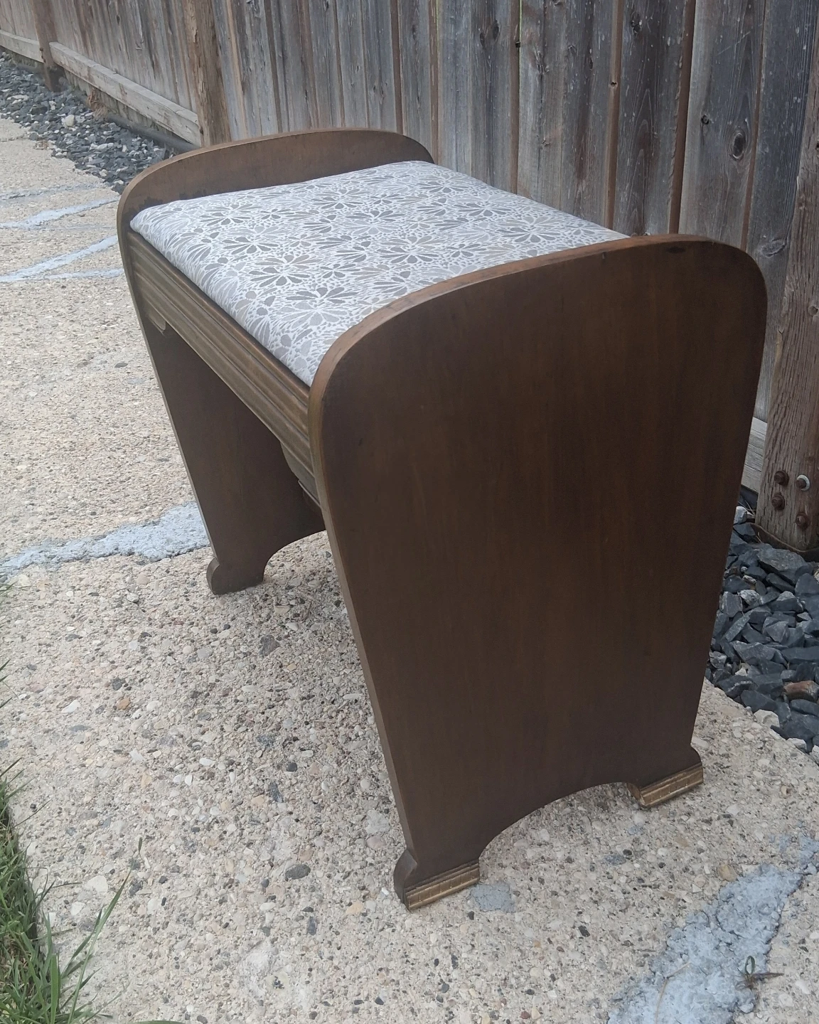 Vintage Upholstered Bench - photo 5
