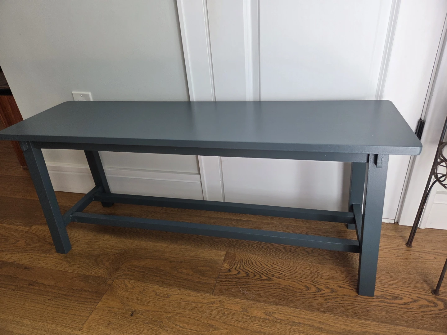 Gray Entryway Bench - photo 5