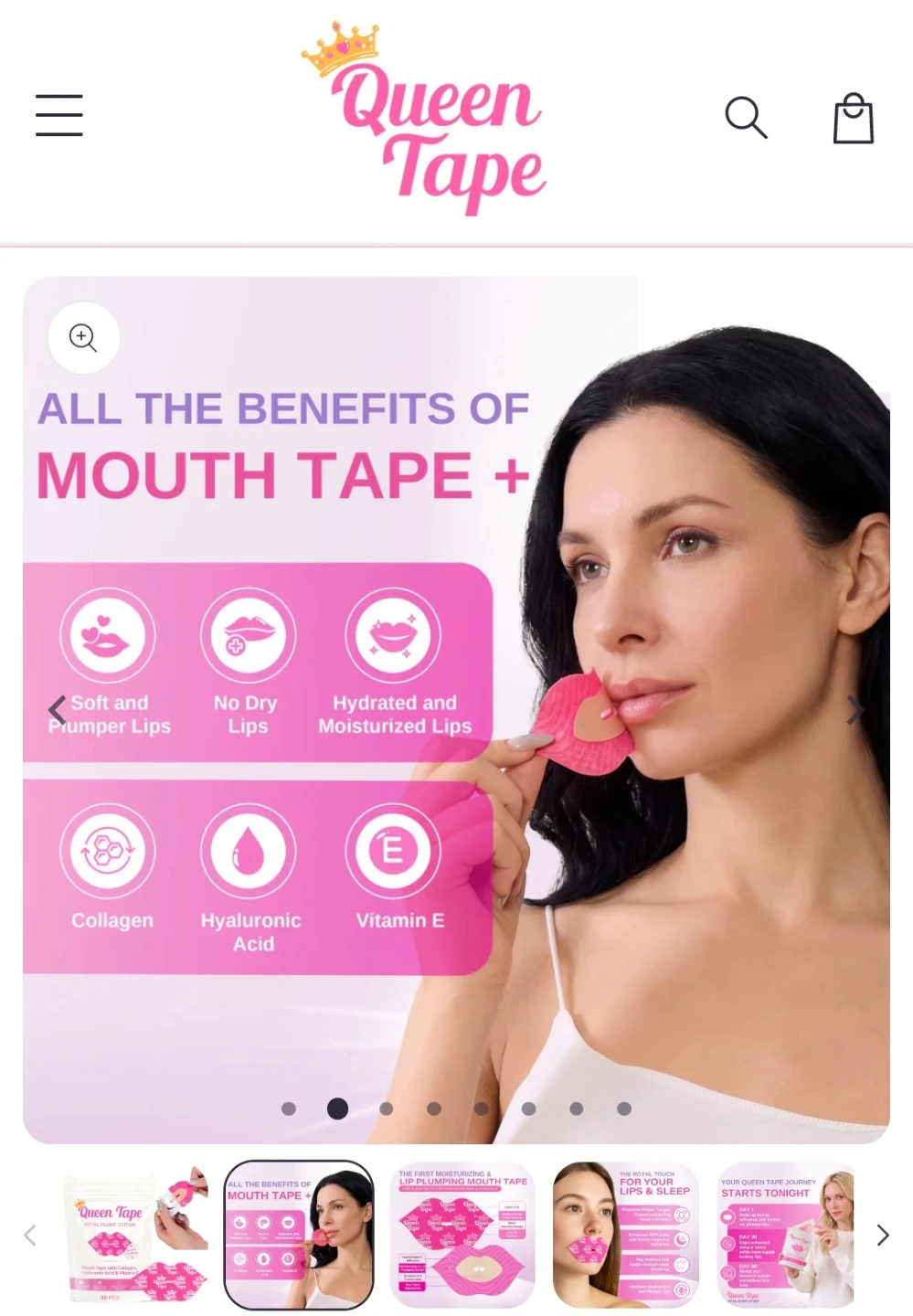Queen Tape Hydrating Collagen Mouth Tape - photo 2