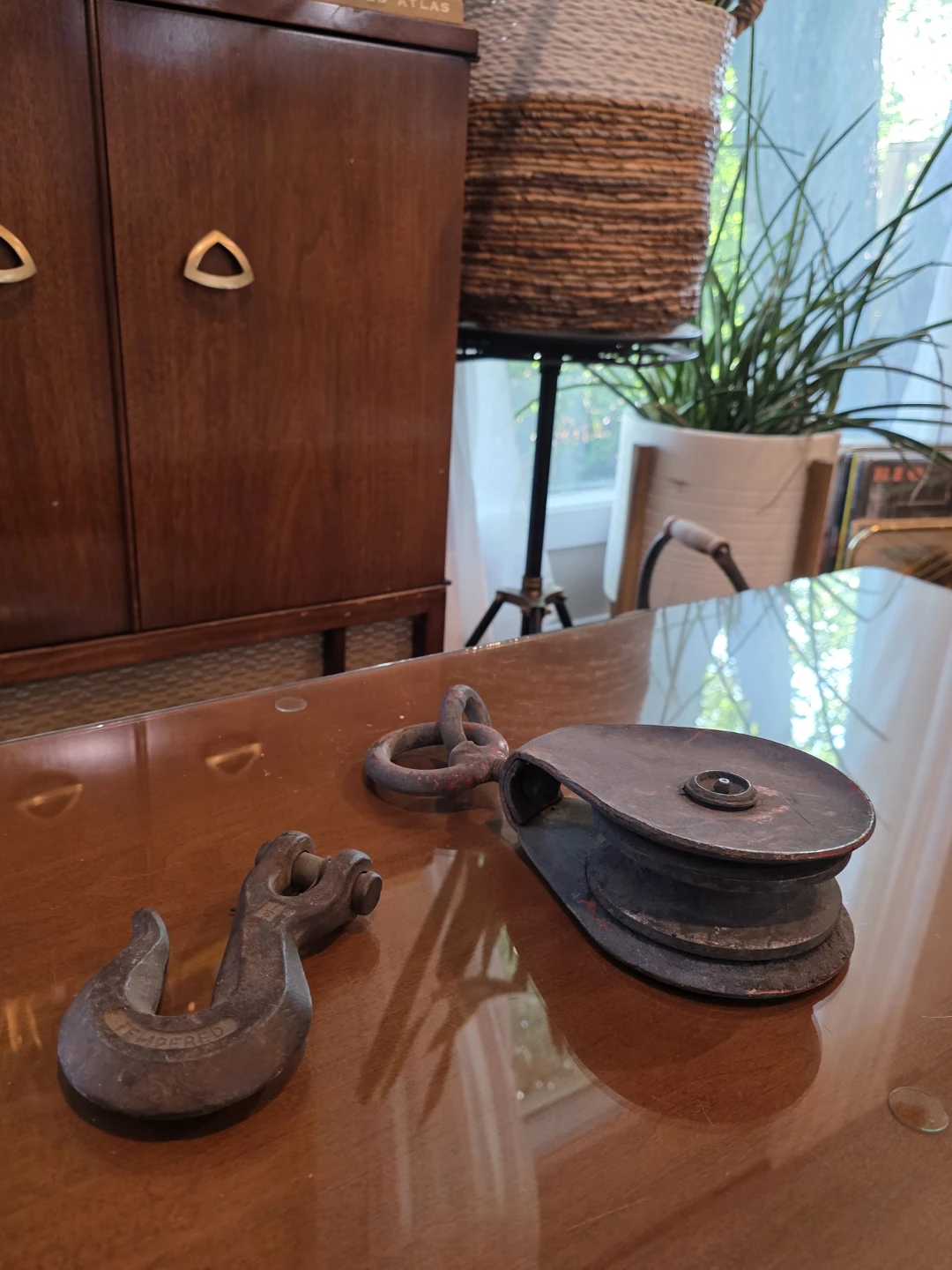 Vintage Pulley Block and Hook Set - photo 2