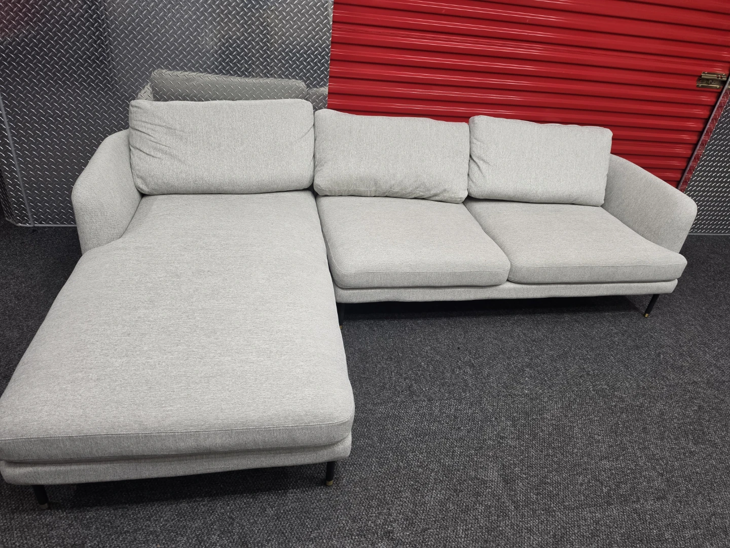 Light Gray Sectional Sofa - photo 2