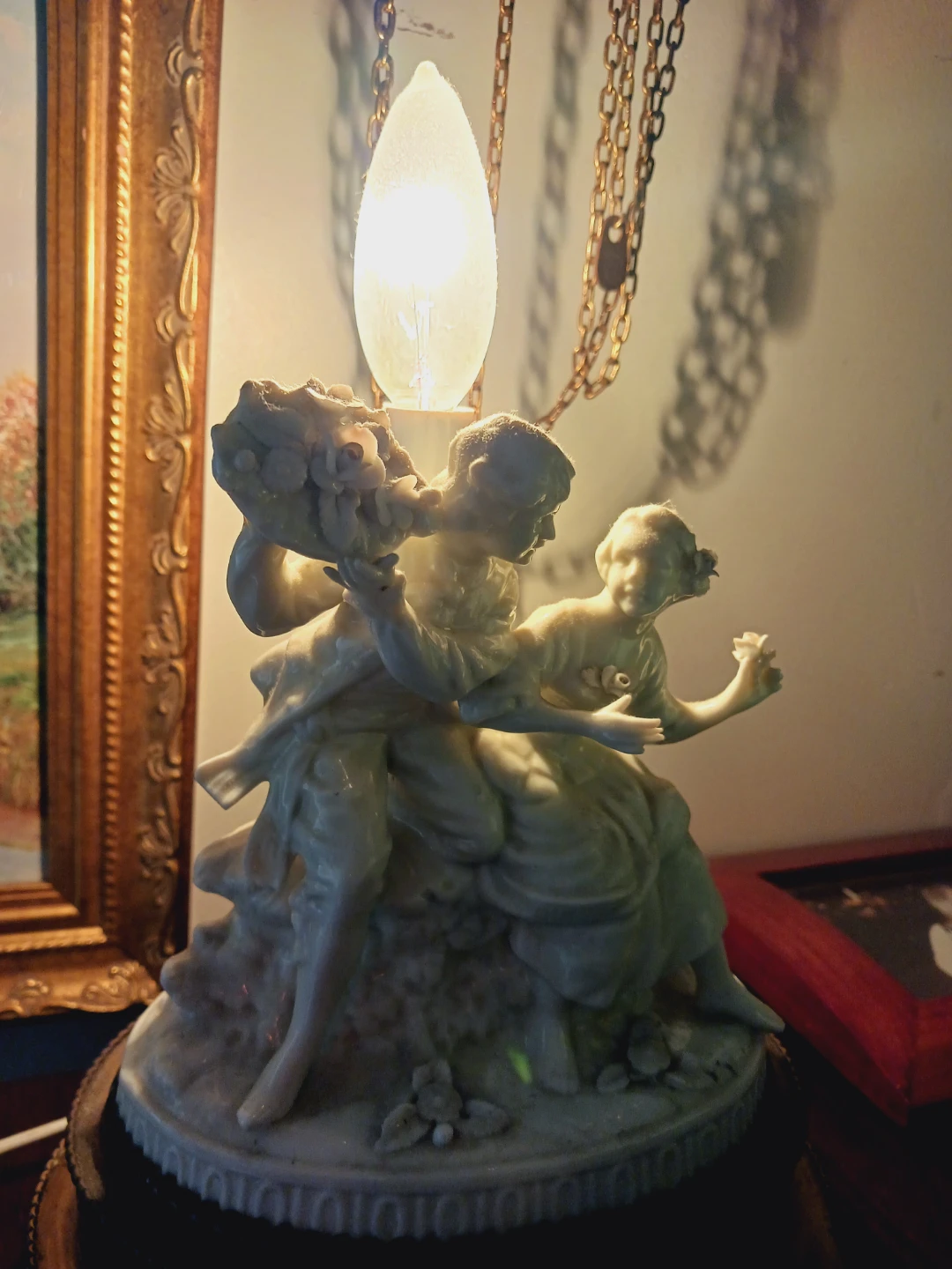 Gorgeous Dresden German Porcelain Lamp - photo 4