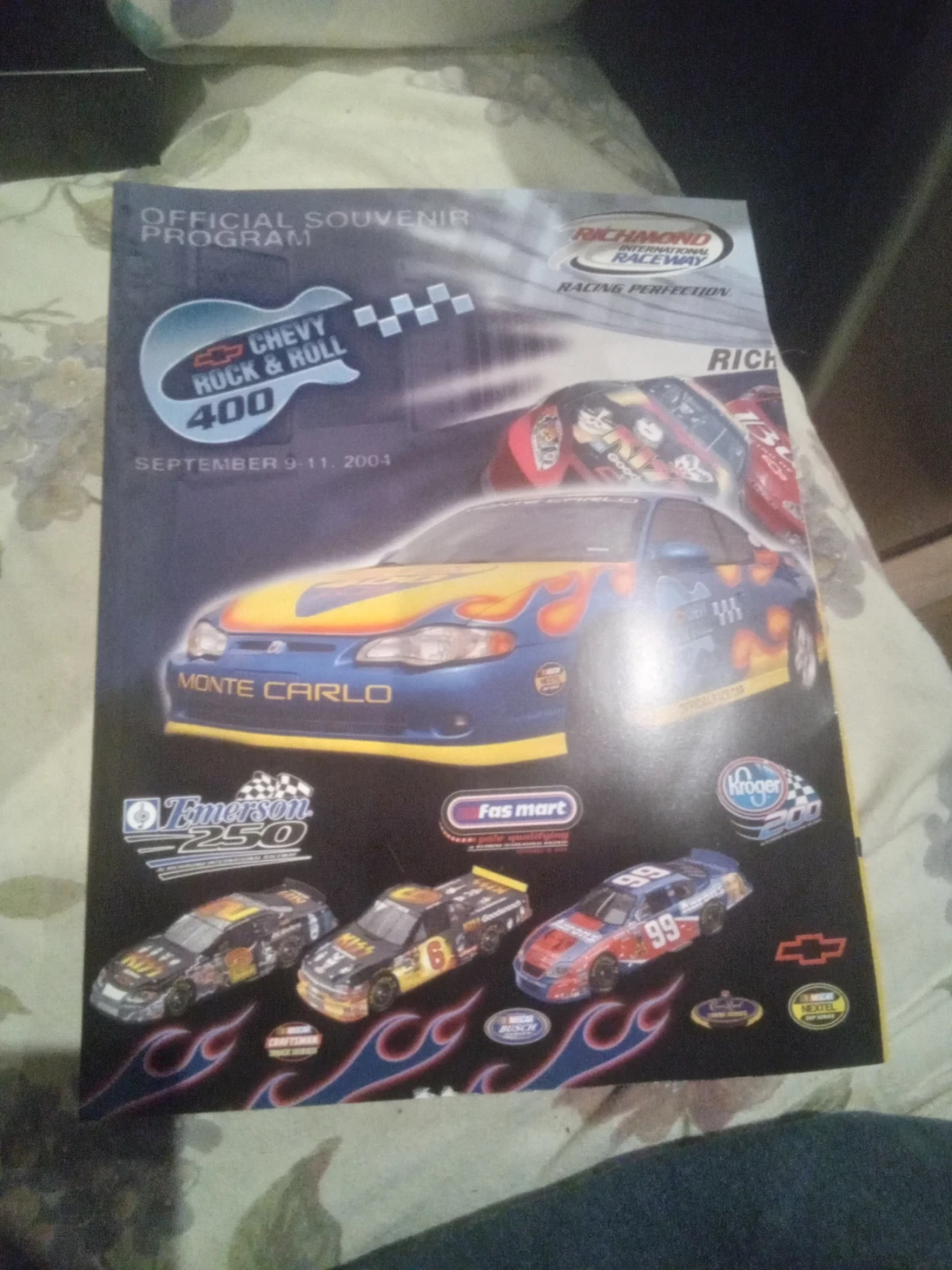 Chevy Rock & Roll 400 Official Souvenir Program 2004 magazine