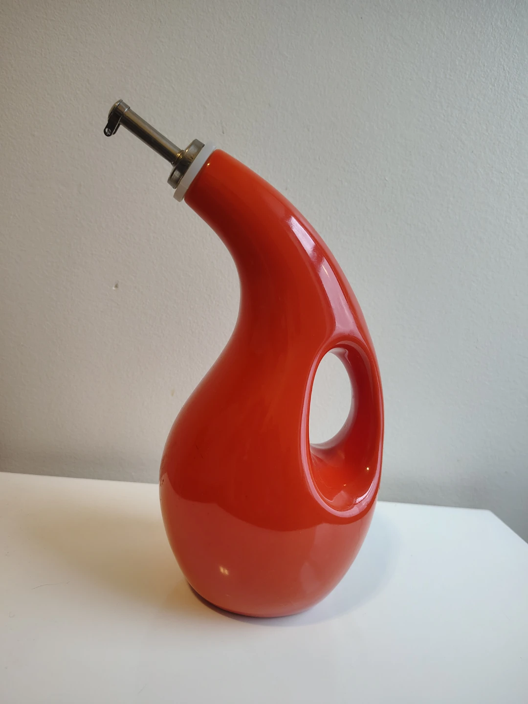 Rachael Ray Orange EVOO Oil Vinegar Dispenser Stoneware Bottle - photo 2