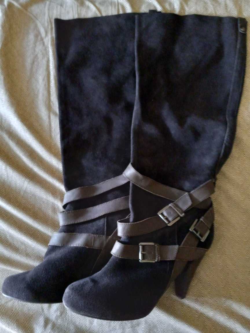 Brown Suede Knee-High Boots - photo 2