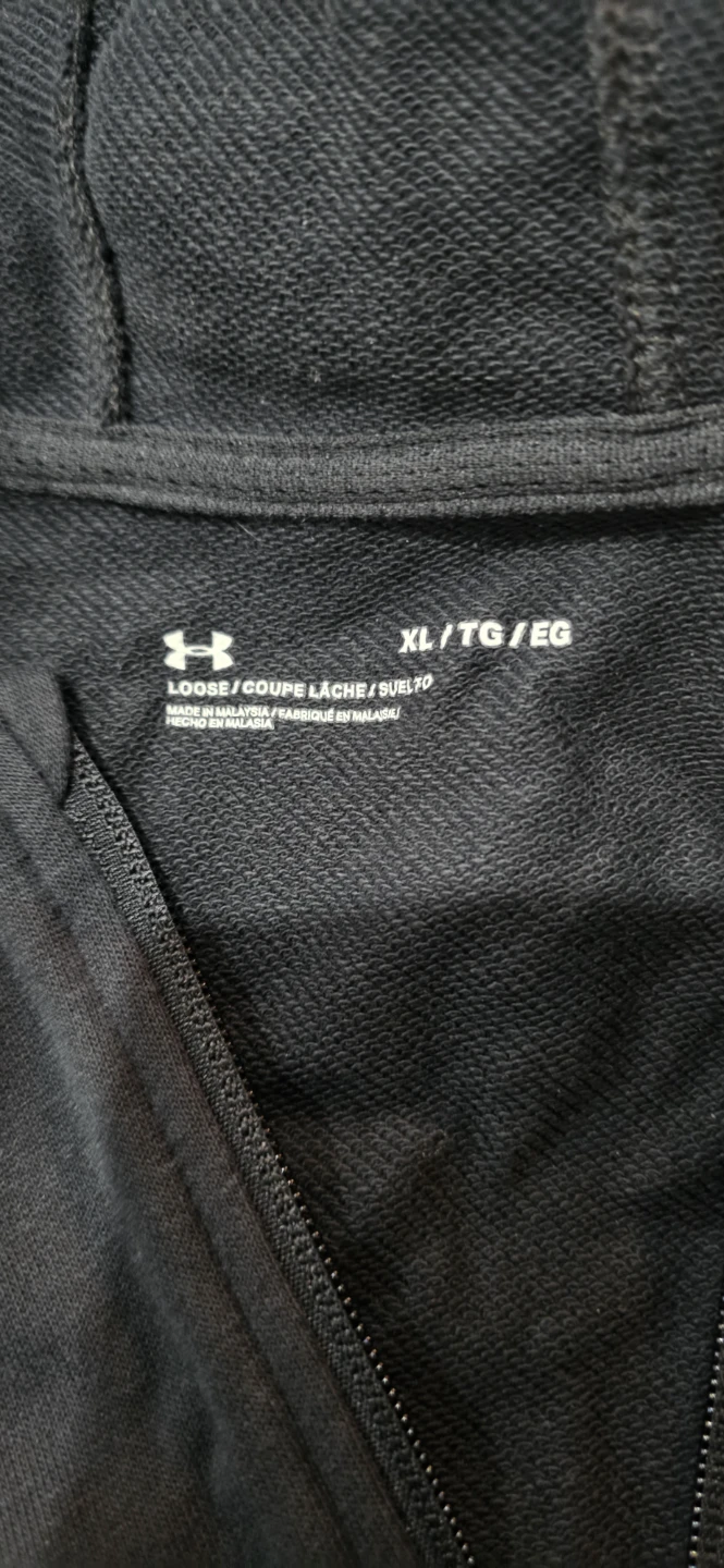 Under Armour Black Full Zip Hoodie XL/TG/EG - photo 2