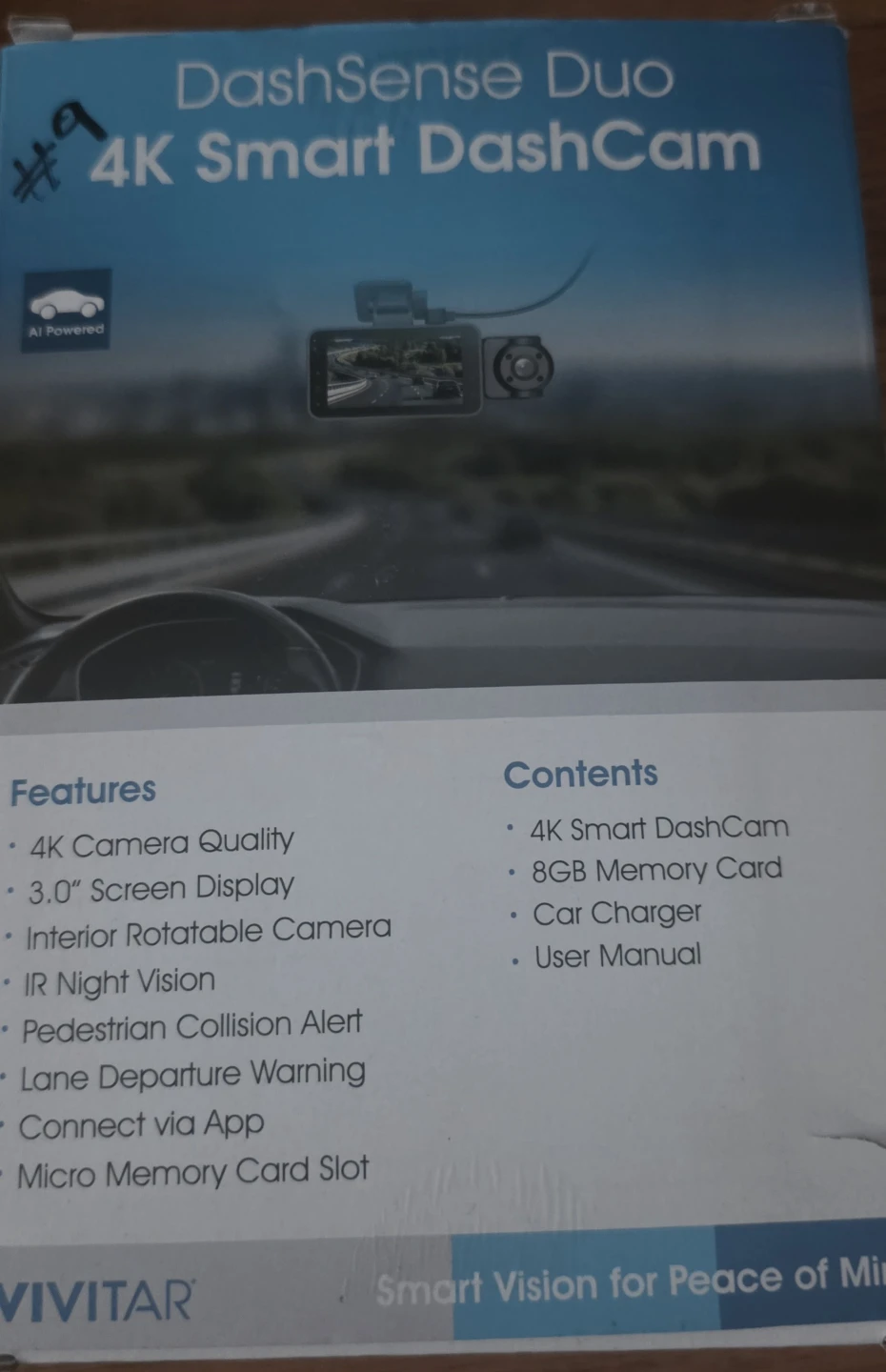 VIVITAR DashSense Duo 4K Smart DashCam - photo 3