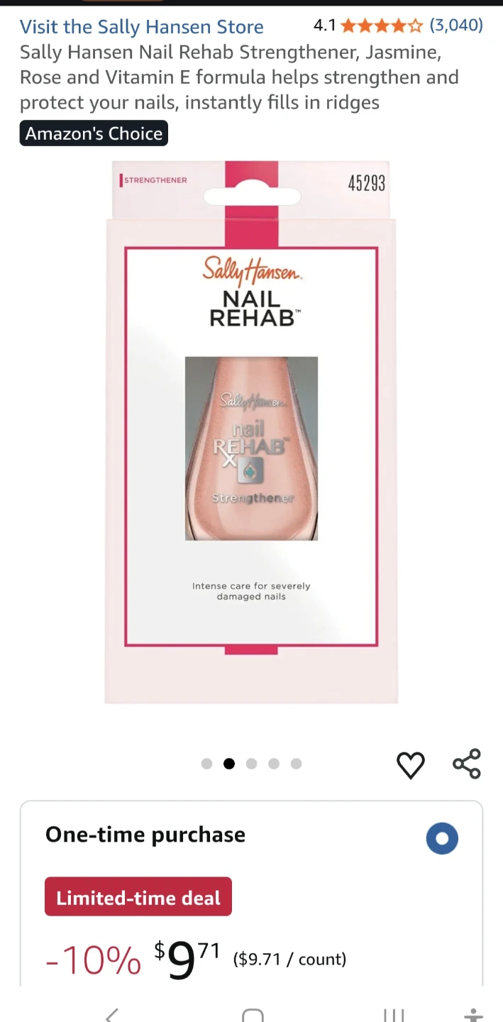 Sally Hansen Nail Rehab Strengthener - photo 2