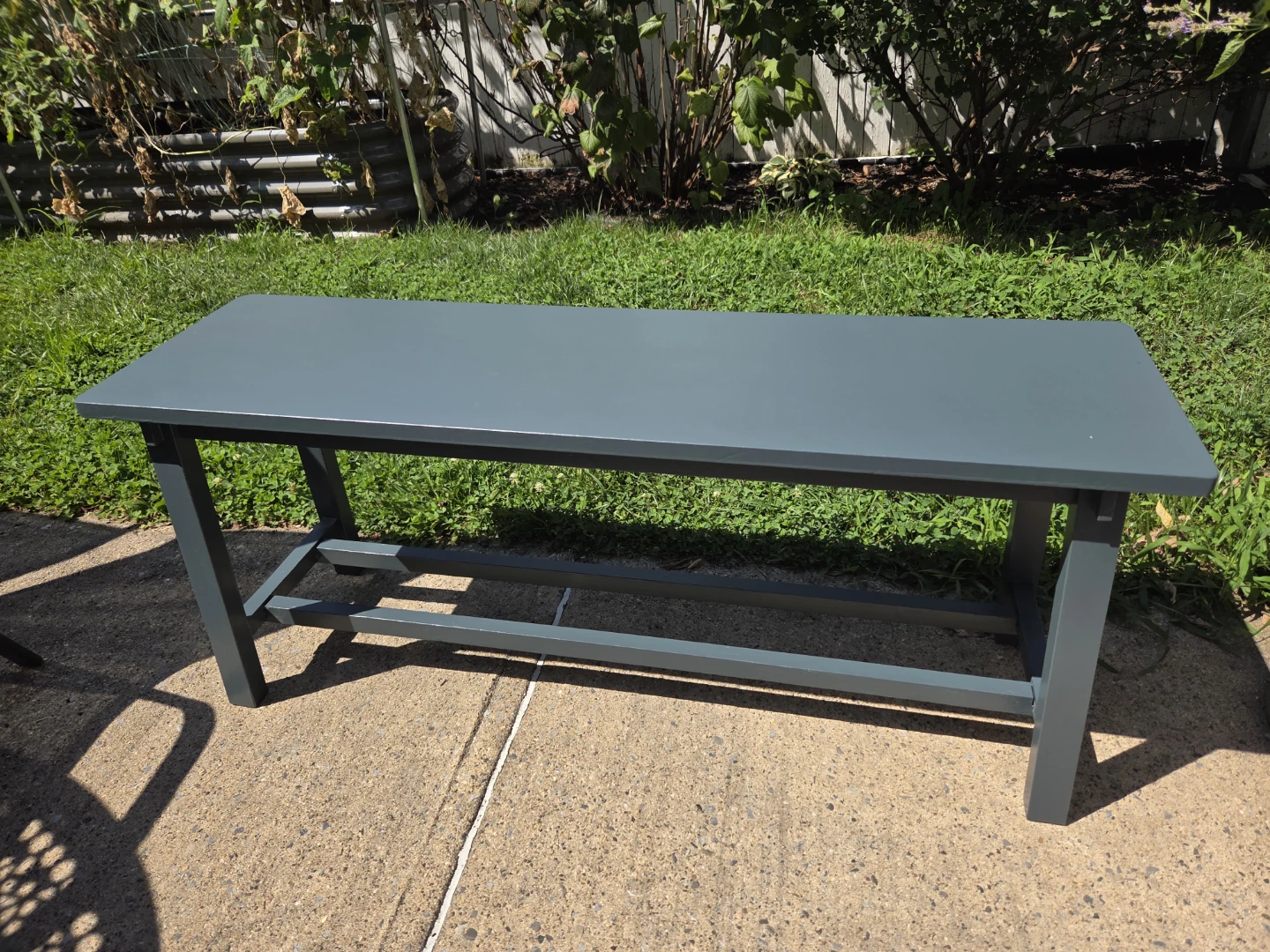 Gray Entryway Bench - photo 4