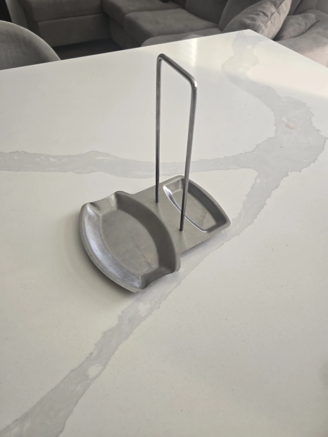 Stainless Steel Spoon Rest and Pot Lid Holder - photo 2