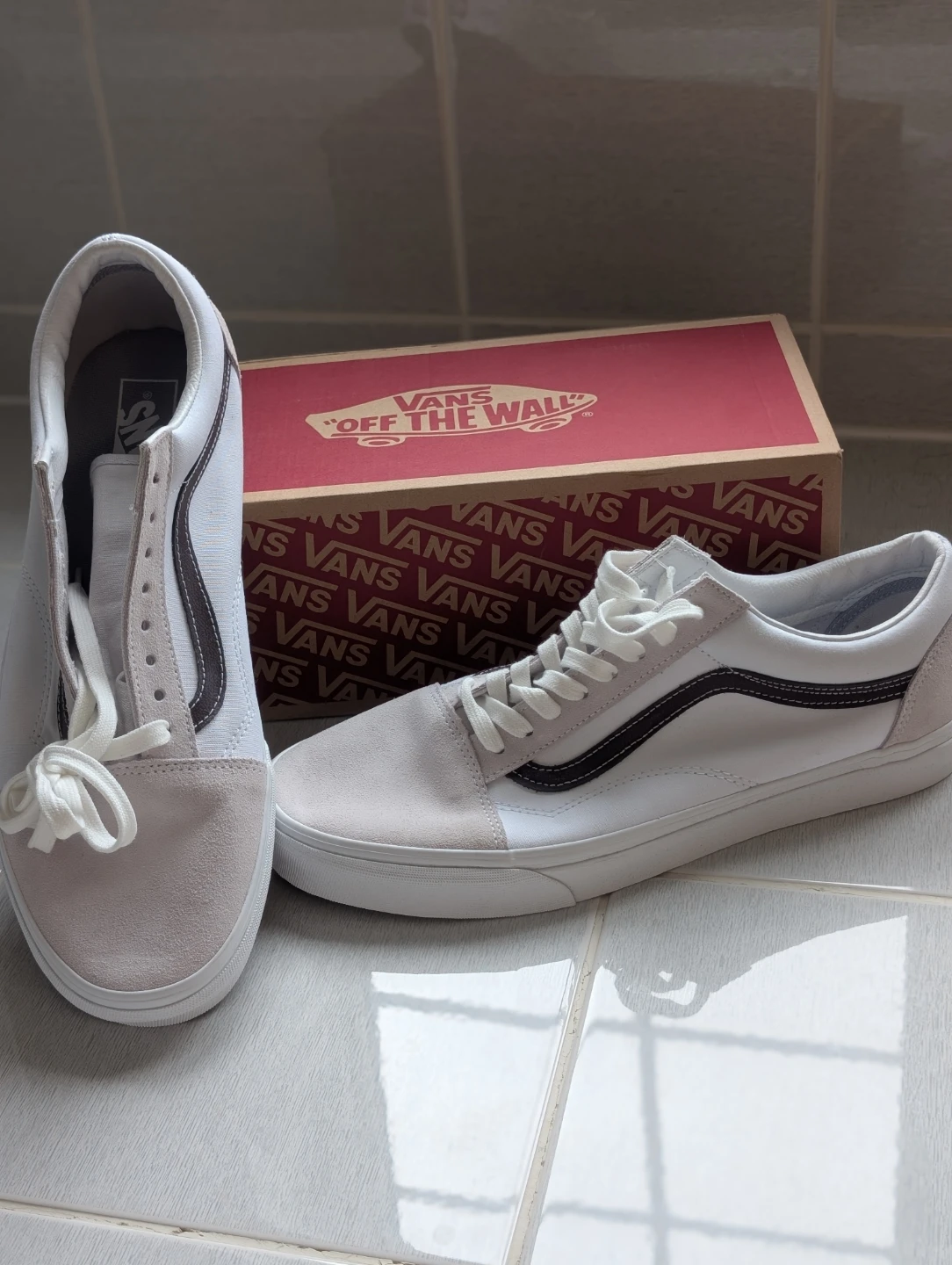 Vans Old Skool Sneakers - White/Cream Suede - photo 2