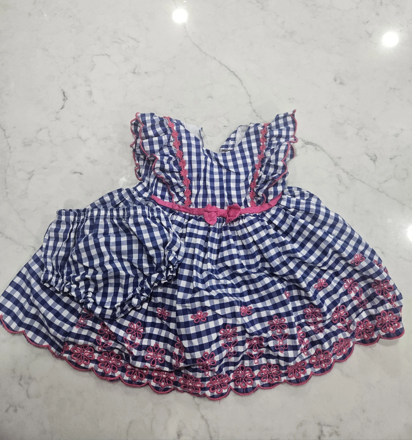 Baby Dress and Bloomer Set